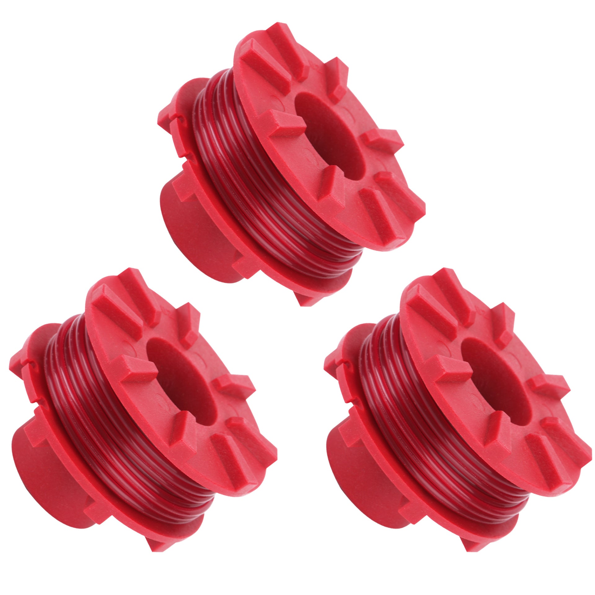 Eyoloty GE-CT 36/30 Li E Fadenspule passend für Einhell Akku-Rasentrimmer GE-CT 36/30 Li E Solo,AGILLO 36/255 BL, AGILLO 18/200 Ersatzfadenspule Länge 8 m, aus Nylon, Durchmesser 2 mm (3 Stücke)