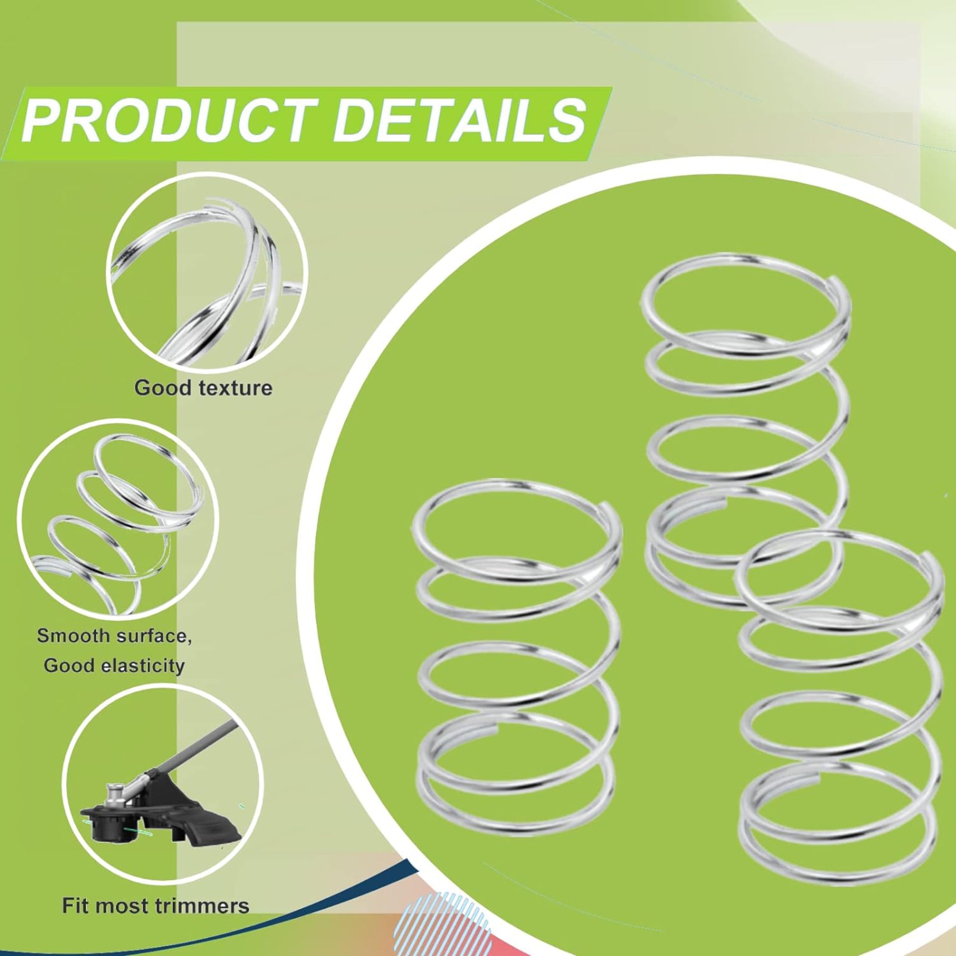 Eyoloty 6-Pack DWO1DT995 Replacement Trimmer Spring Compatible with Dewalt DCST920 DCST922 DCST970 DCST990 DCST925 Cordless String Trimmer,Metal Replacement Spring for DWO1DT995 Trimmer Spool Head