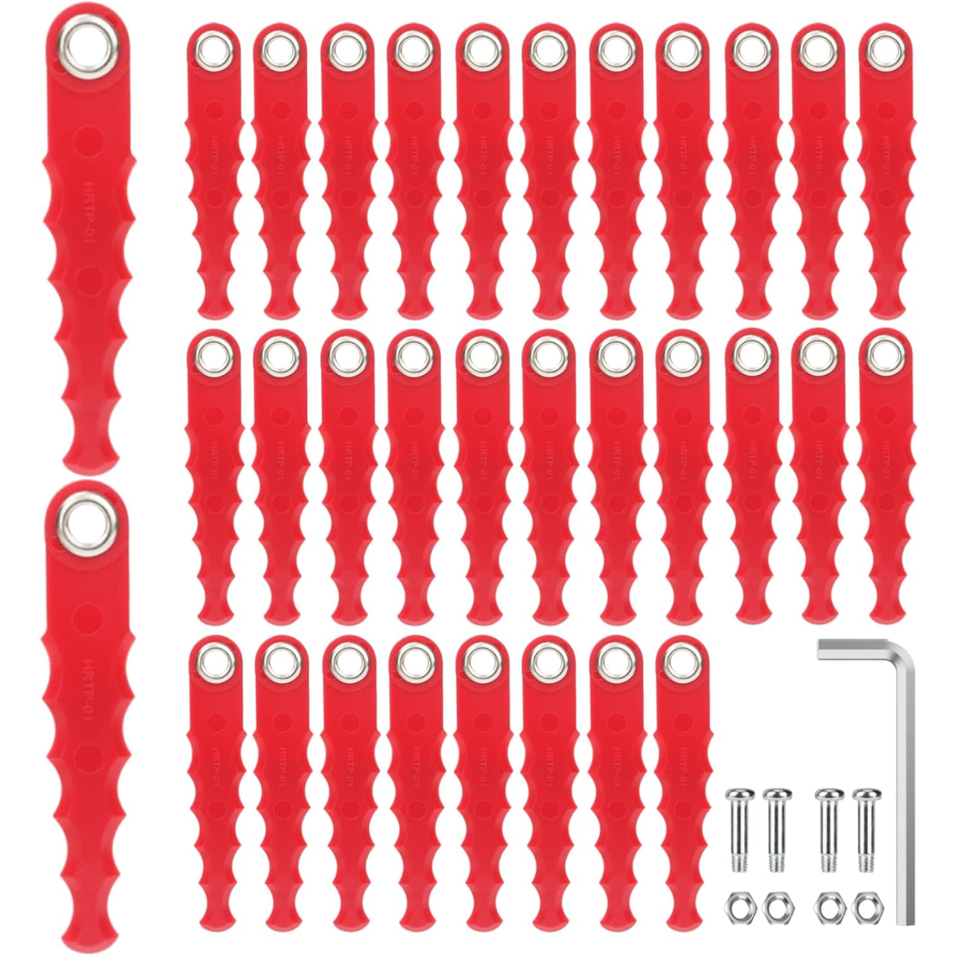 Eyoloty 32 Pack CMZST0803 CMZST080 Serrated Replacement Blades Compatible with Craftsman CMCST910,CMCST910M,CMCST910M1 Series Trimmer Polycarbonate Head,Flexible Blades with Screw Parts (37 Pack)