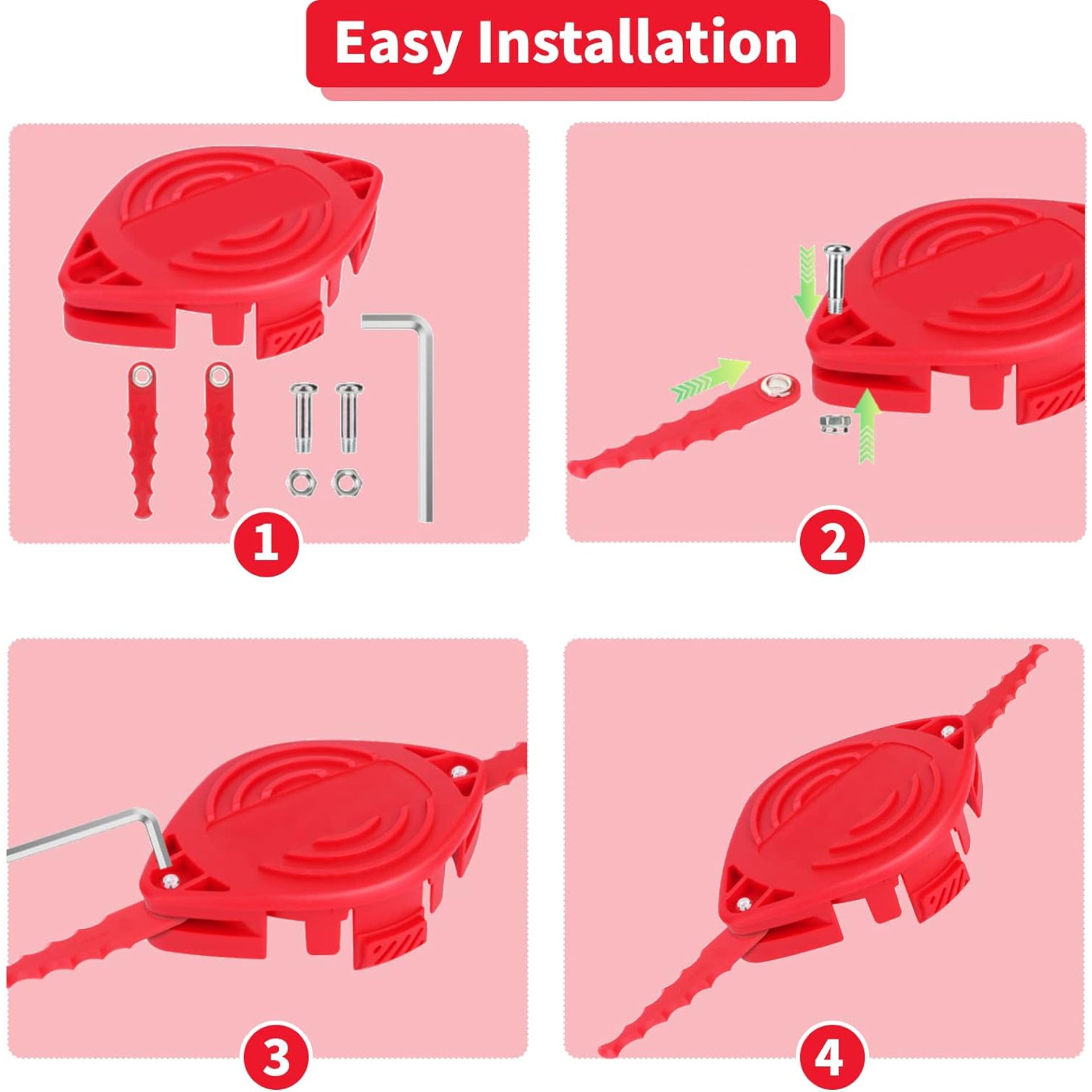 Eyoloty 32 Pack CMZST0803 CMZST080 Serrated Replacement Blades Compatible with Craftsman CMCST910,CMCST910M,CMCST910M1 Series Trimmer Polycarbonate Head,Flexible Blades with Screw Parts (37 Pack)