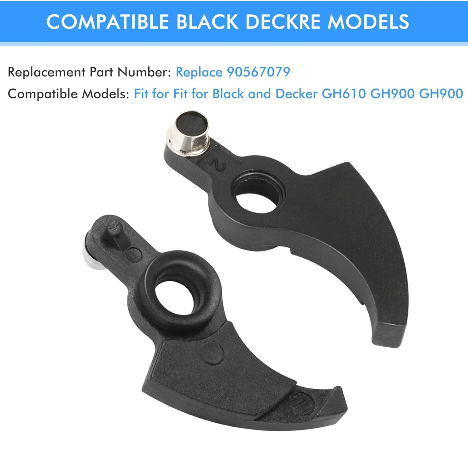 Eyoloty 90567079 Replacement Lever Assembly Compatible with Black Decker GH610 Type 1,GH900 Type 1,GH900 Type 2 Trimmer,Trimmer Spool Ratchet Lever,Replacement Trimmer Lever Attachments (8 Pack)
