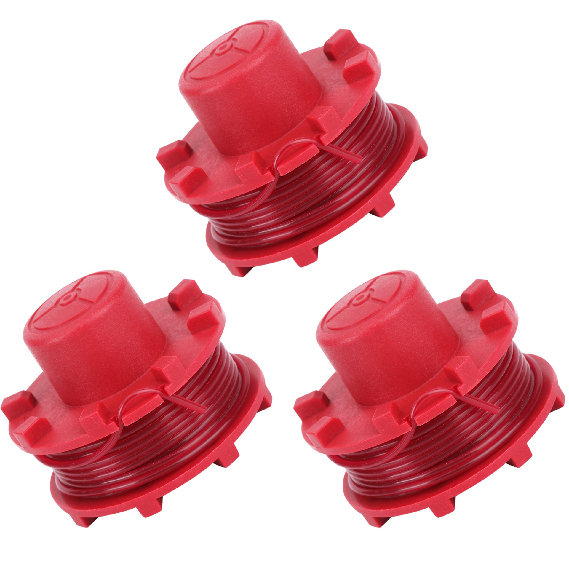 Eyoloty GE-CT 36/30 Li E Fadenspule passend für Einhell Akku-Rasentrimmer GE-CT 36/30 Li E Solo，AGILLO 36/255 BL, AGILLO 18/200 Ersatzfadenspule Länge 8 m, aus Nylon, Durchmesser 2 mm (3 Stücke)