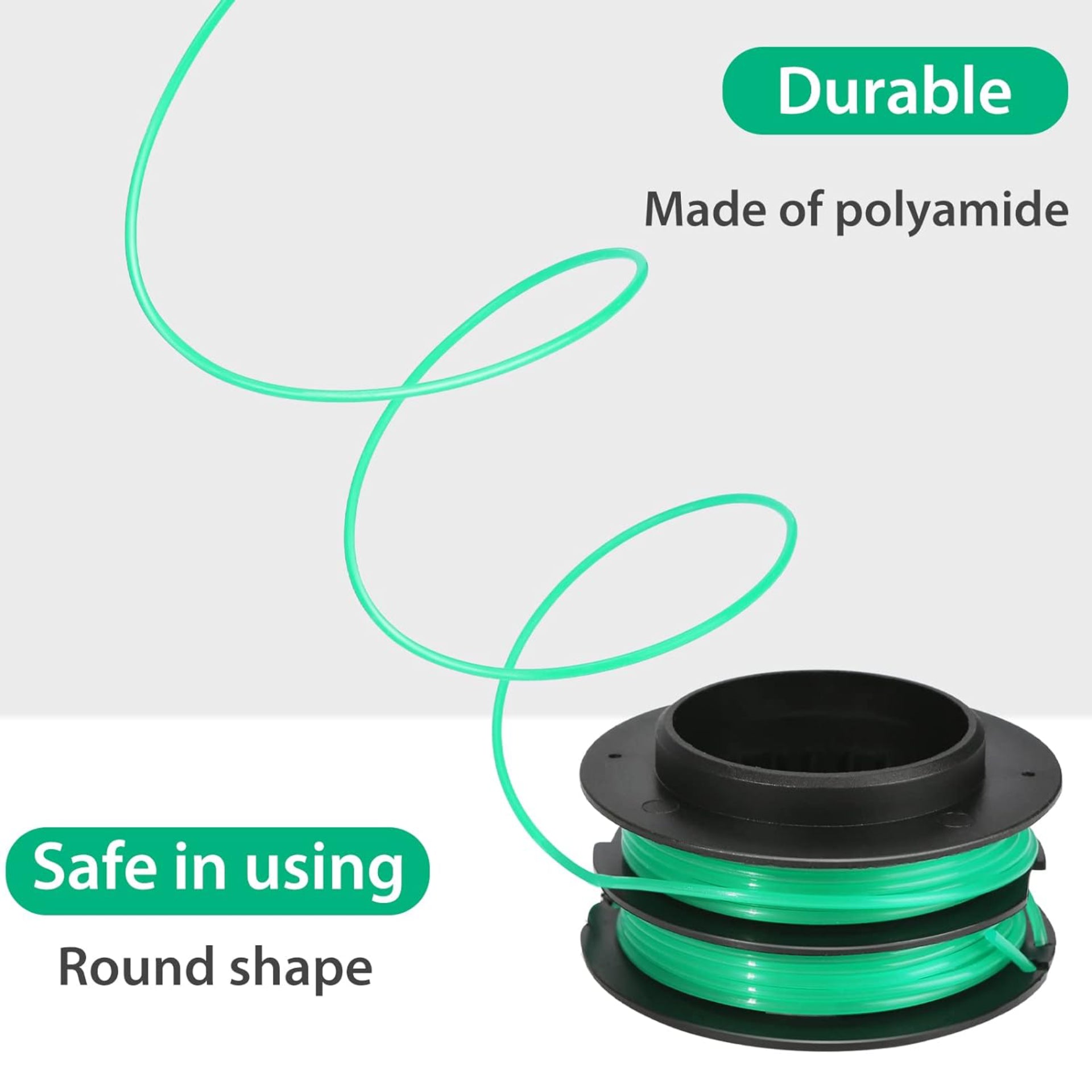 Eyoloty 537338601 Trimmer Head Spool 0.080" 20ft Compatible with Husqvarna T25 125LDX 128L 128LD 128LDX 128RJ 129L 128DJX 129DJX 124R String Trimmer (2 Pack)