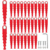 Eyoloty 32 Pack CMZST0803 CMZST080 Serrated Replacement Blades Compatible with Craftsman CMCST910,CMCST910M,CMCST910M1 Series Trimmer Polycarbonate Head,Flexible Blades with Screw Parts (37 Pack)