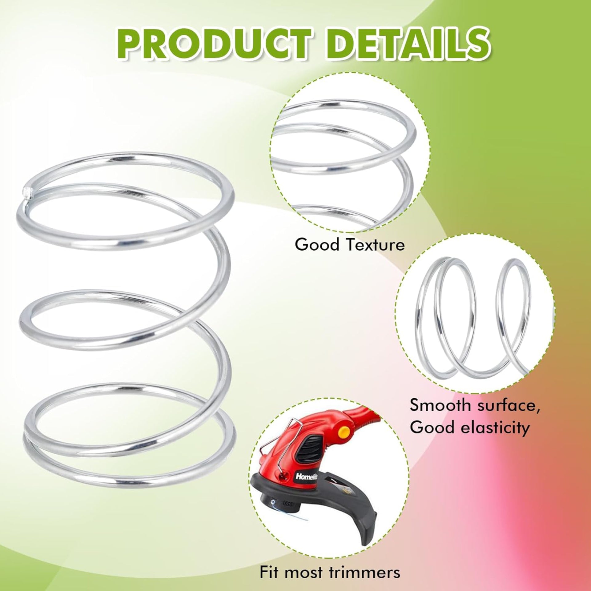 Eyoloty 6 Pack 06713 Trimmer Head Spring Compatible with Ryobi Homelite 98848 UP06526 RY70103 RY70105 RY70107 RY70111 RY70113 RY30020B RY26500 ST185 UT-41002 UT-20022 UT-20022-A String Trimmer