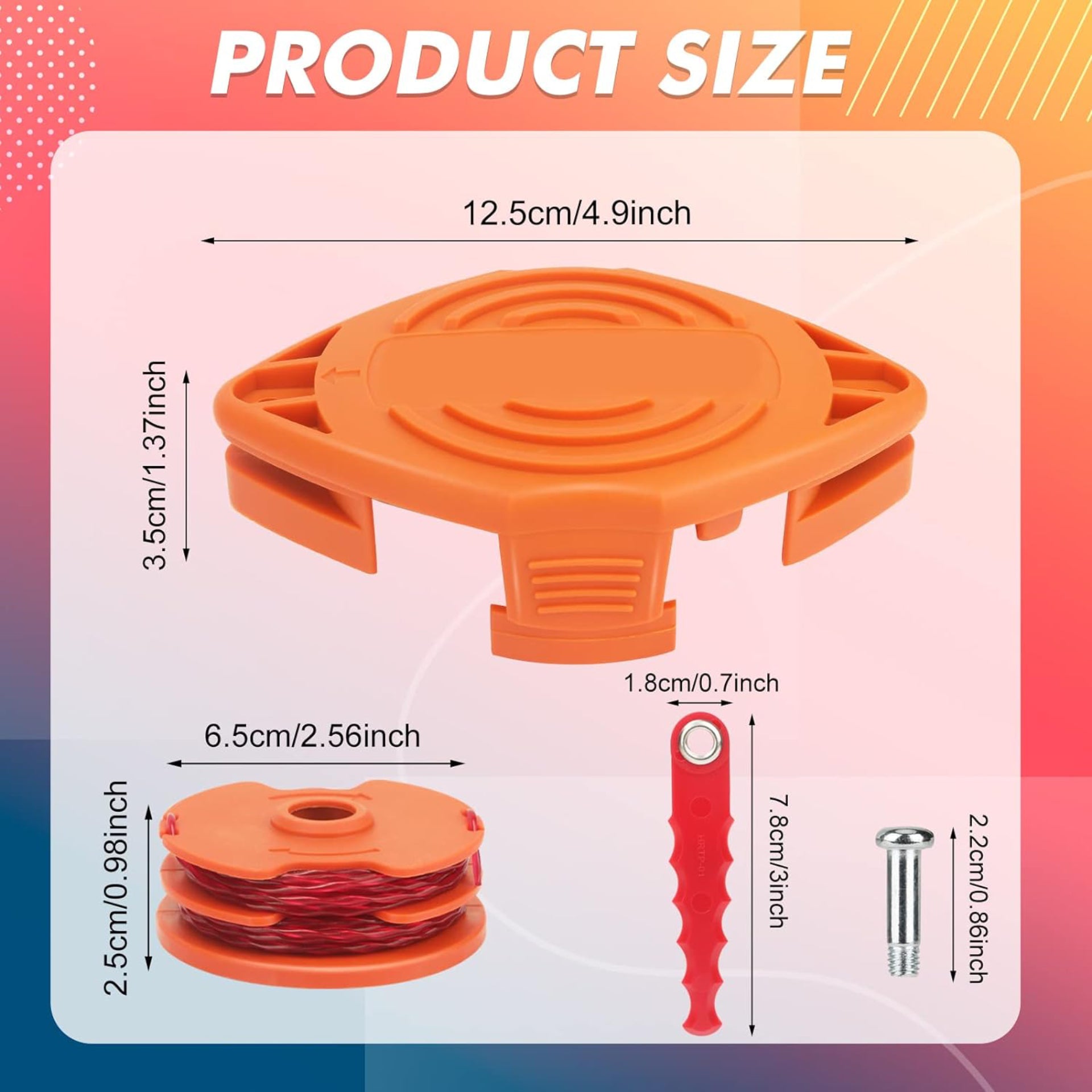 Eyoloty WA0007 Replacement Blades Head Spool Line Compatible with Worx