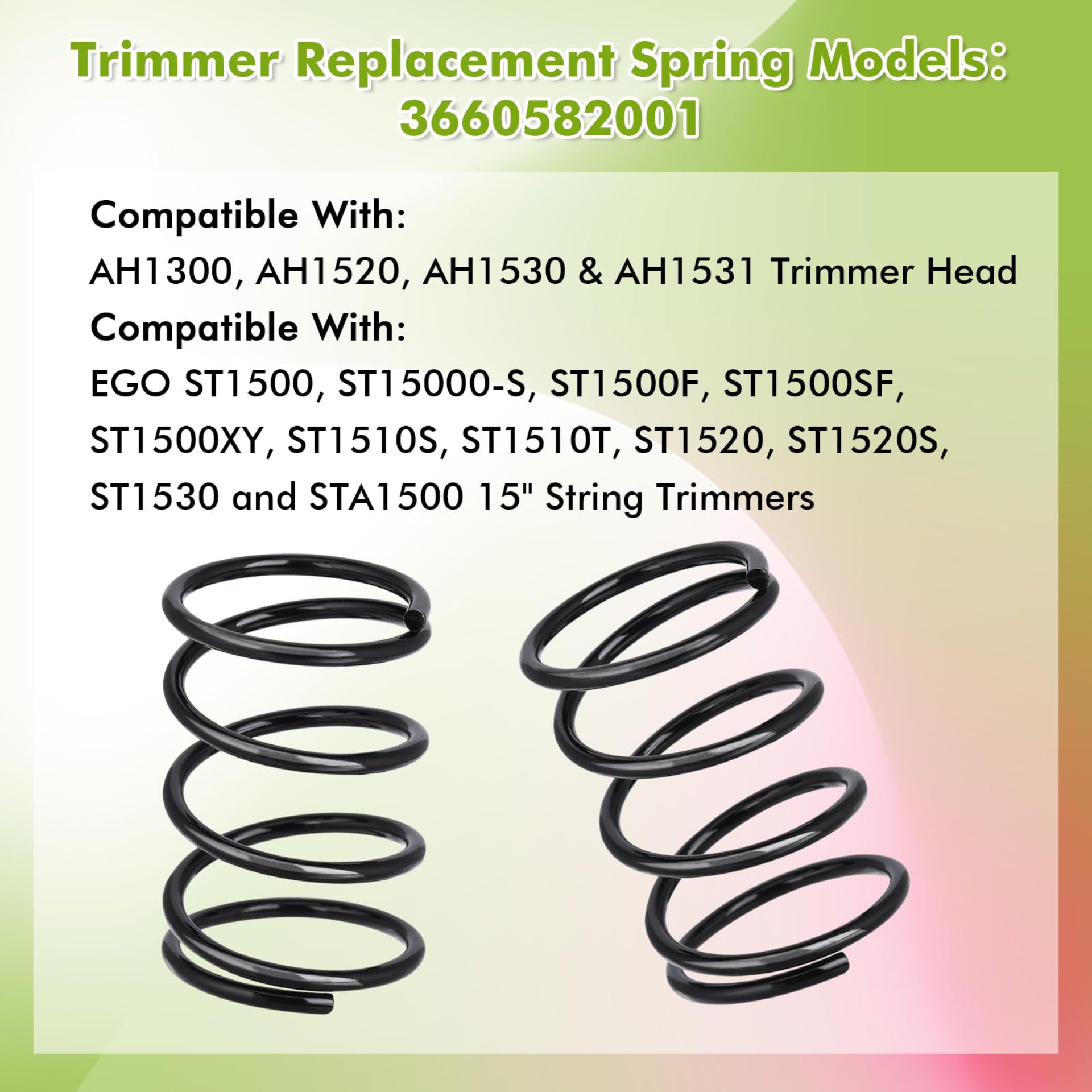 Eyoloty 6Pack 3660582001 Trimmer Spring Compatible with EGO ST1500 ST15000-S ST1500F ST1500SF ST1500XY ST1510S ST1510T ST1520 ST1520S ST1530 STA1500 15" String Trimmer AH1300 AH1520 AH1530 AH1531 Head