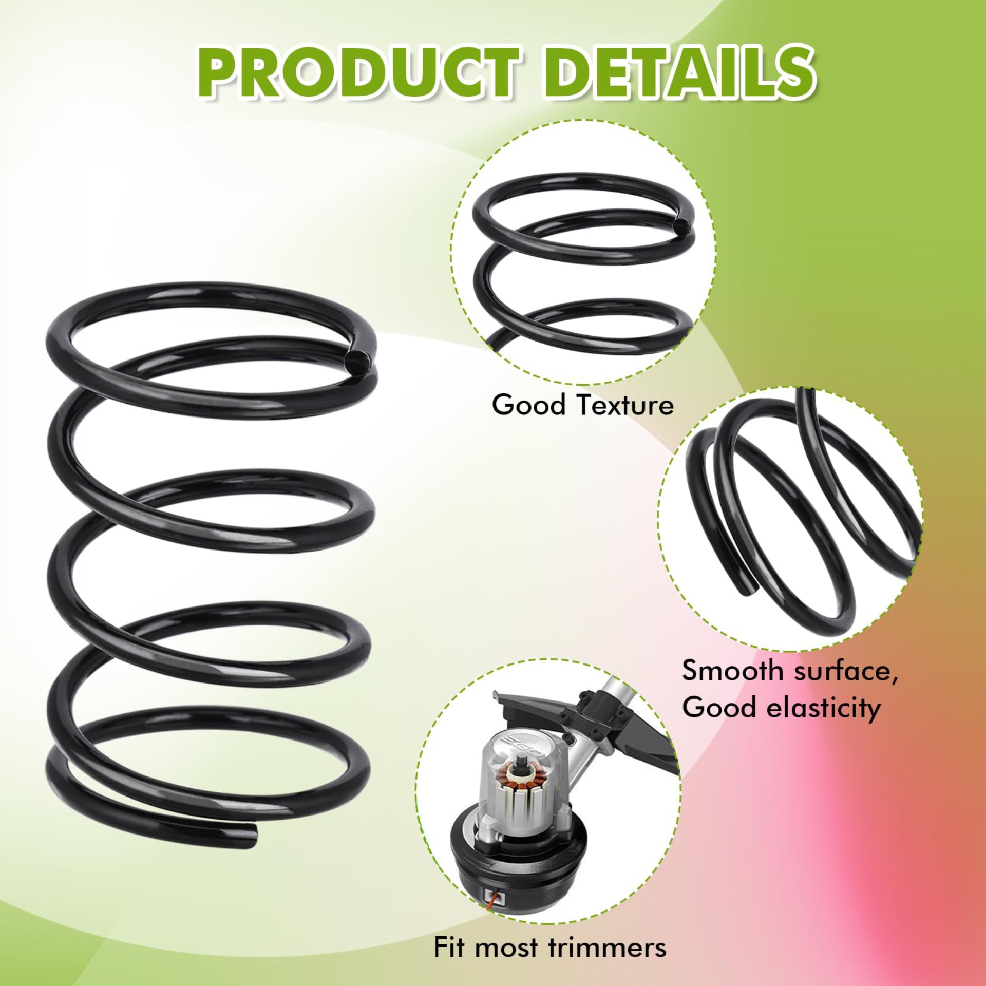 Eyoloty 6Pack 3660582001 Trimmer Spring Compatible with EGO ST1500 ST15000-S ST1500F ST1500SF ST1500XY ST1510S ST1510T ST1520 ST1520S ST1530 STA1500 15" String Trimmer AH1300 AH1520 AH1530 AH1531 Head