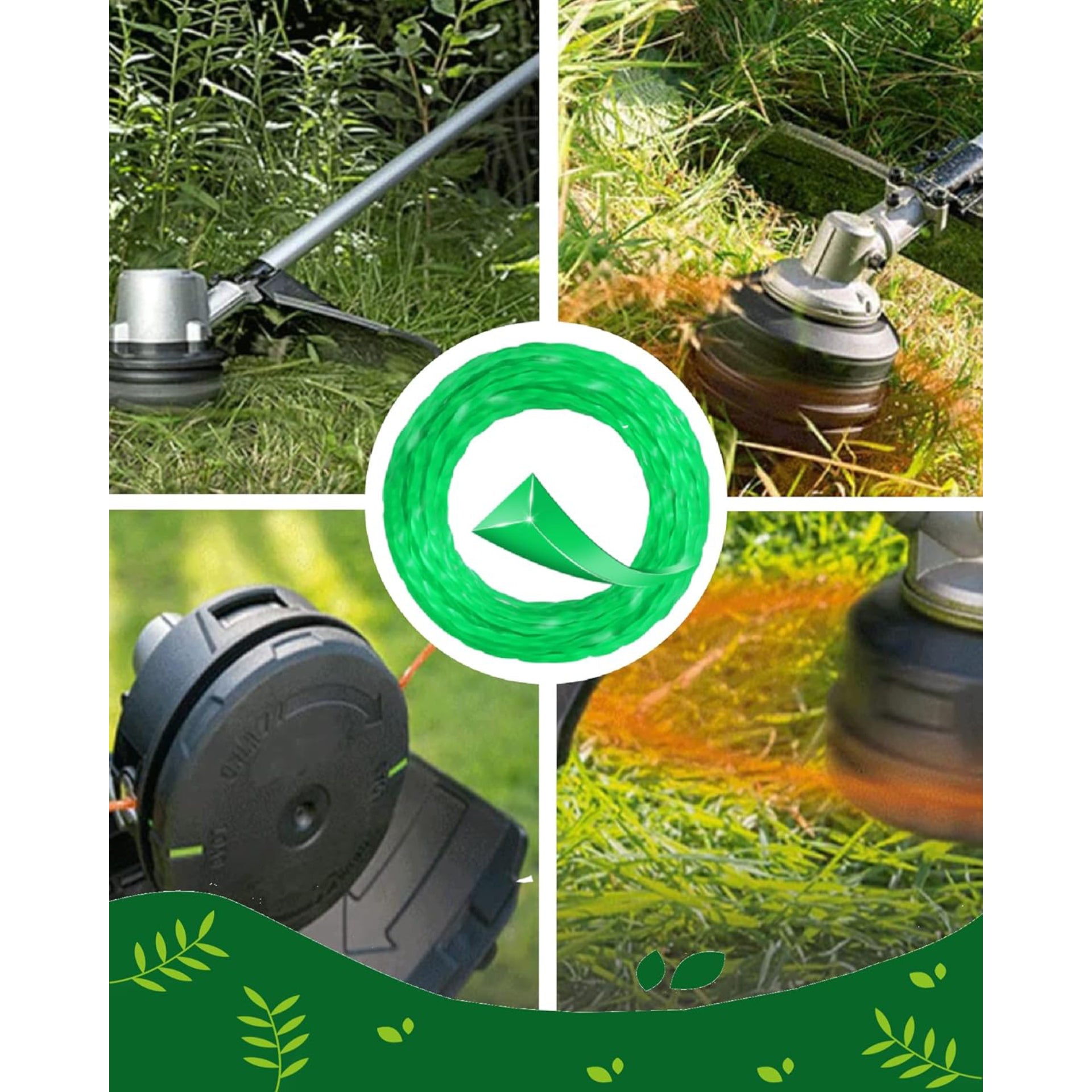 Eyoloty AL2420P Pre-Cut 0.095" 208Ft Twisted Line Compatible with EGO 56-Volt 15" ST1500 ST1500-S ST1500F ST1500SF STA1500 String Trimmer Weed Eater,AL2450S AL2470B AL2420PB Trimmer Line (12 Pack)