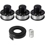 Eyoloty RS-136 Trimmer Spools Line 20ft 0.065" Compatible with Black Decker ST4500 ST1000 ST4000 GE600 CST800 ST6800 String Trimmer,Weed Eater Replacement Line Auto-Feed Spool with 682378-02 Cap