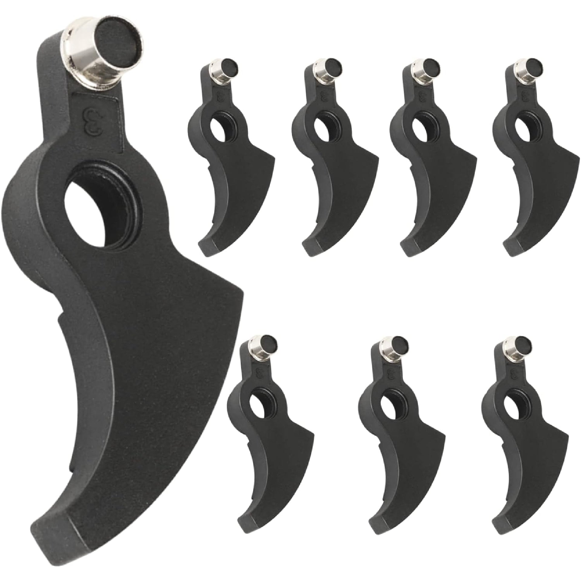 Eyoloty 90567077 Replacement Lever Assembly Compatible with Black Decker NST2118 LST220 LST136 Trimmer,Trimmer Lever Spool Ratchet Lever Black,String Trimmer Lever Replacement Part(8 Pack)