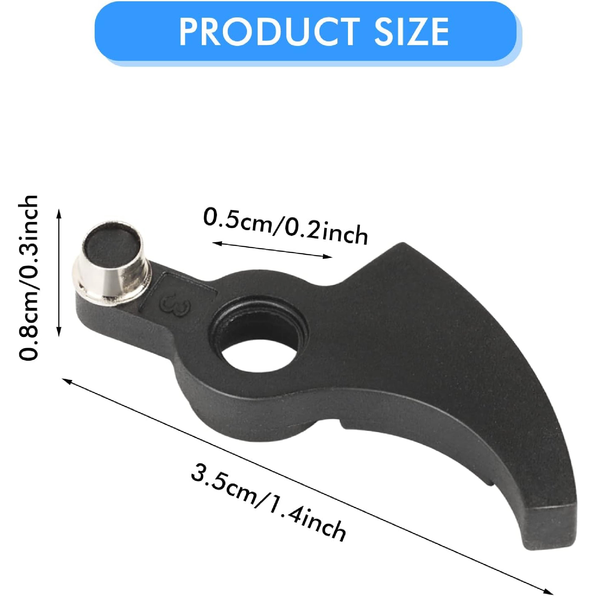 Eyoloty 90567077 Replacement Lever Assembly Compatible with Black Decker NST2118 LST220 LST136 Trimmer,Trimmer Lever Spool Ratchet Lever Black,String Trimmer Lever Replacement Part(8 Pack)