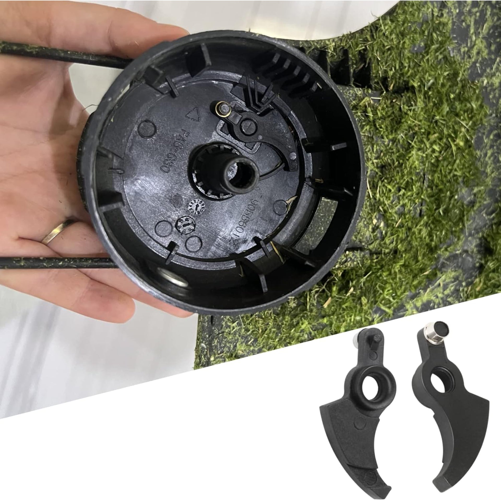 Eyoloty 90567076 Replacement Lever Assy Compatible with Black Decker GH912/LST300/LST400/LST420,90567076-2 Trimmers,Spool Ratchet Lever Easy Installation,String Trimmer Lever Assembly 8 Pack