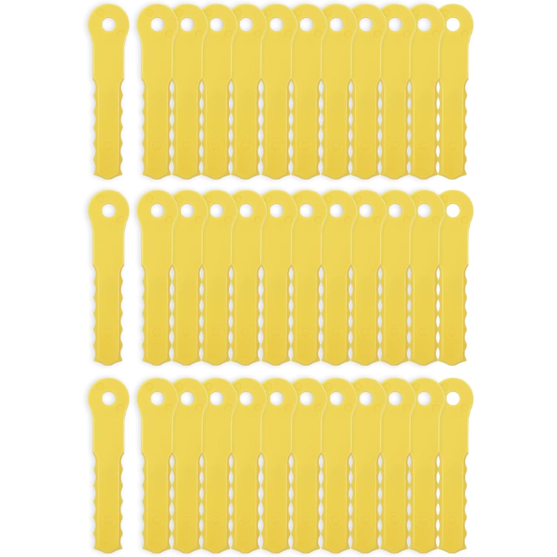 Eyoloty 70289A Nylon Replacement Blades Compatible with Weed Warrior 14867B Push-N-Load 3-Blade Trimmer Head,PivoTrim Hybrid and Ugly Head Hybrid 2-N-1 Weed Trimmer Heads (36 Pack)