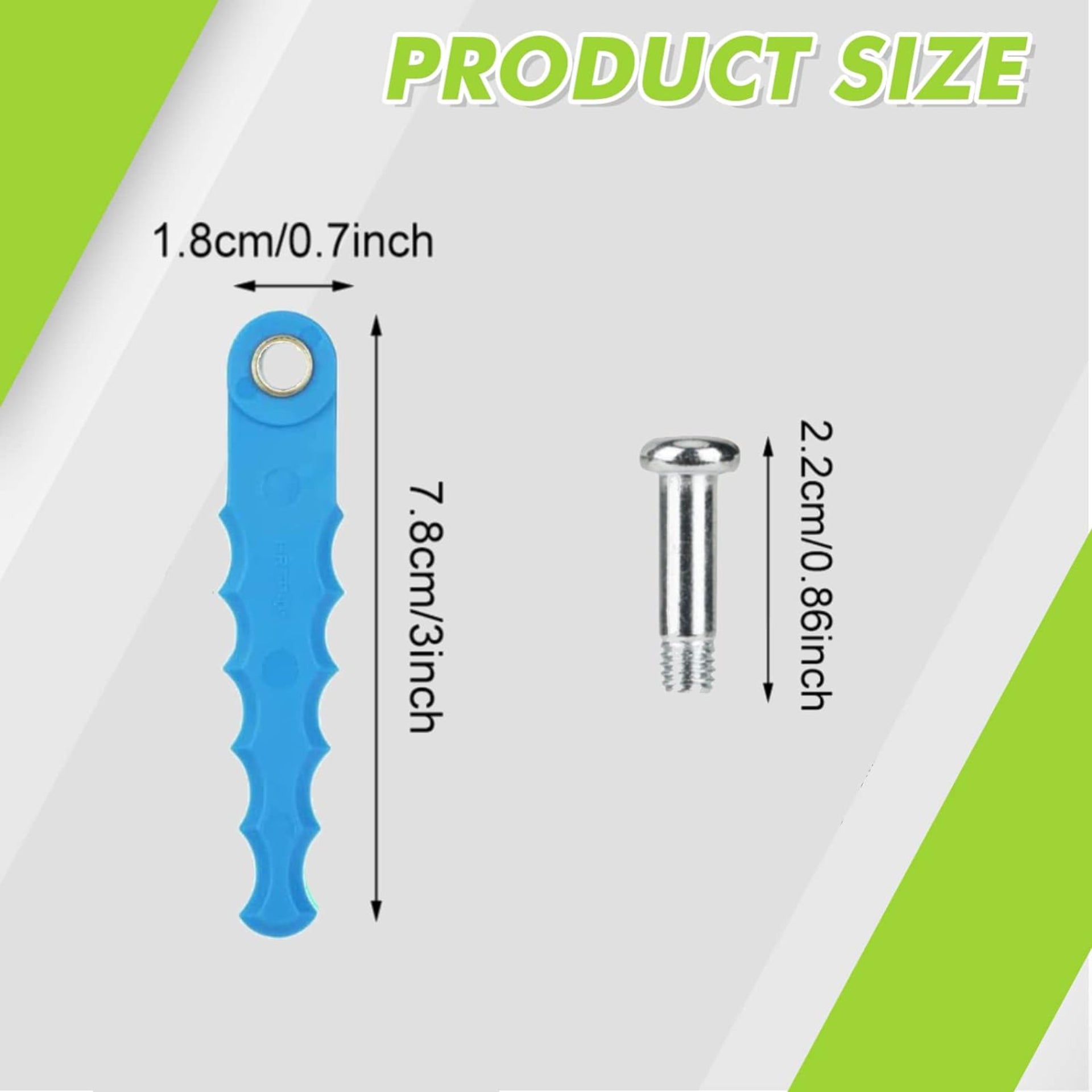 Eyoloty 32 Pack 2900719 Serrated Replacement Blades Compatible with Greenworks 2101602,2101602A,STBA40B210, 2101602,ST40B410,BST4000 String Trimmers Head,Flexible Blades with Screw Parts(37Pack)