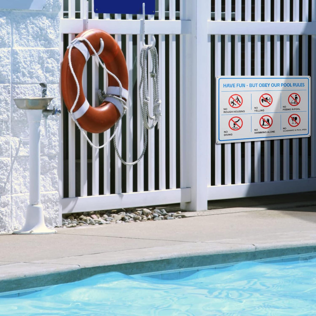 Question Sign Pool Eyoloty 18 x 12