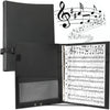Eyoloty Notenmappe Chormappe Gesangsmappe für Notenblätter bis DIN A4,Kunstleder mit Handgurt und 24 Seite Taschen Clef, Für Notenblätter Instrumentalist Musiker - Füllmenge max. 200 Blatt