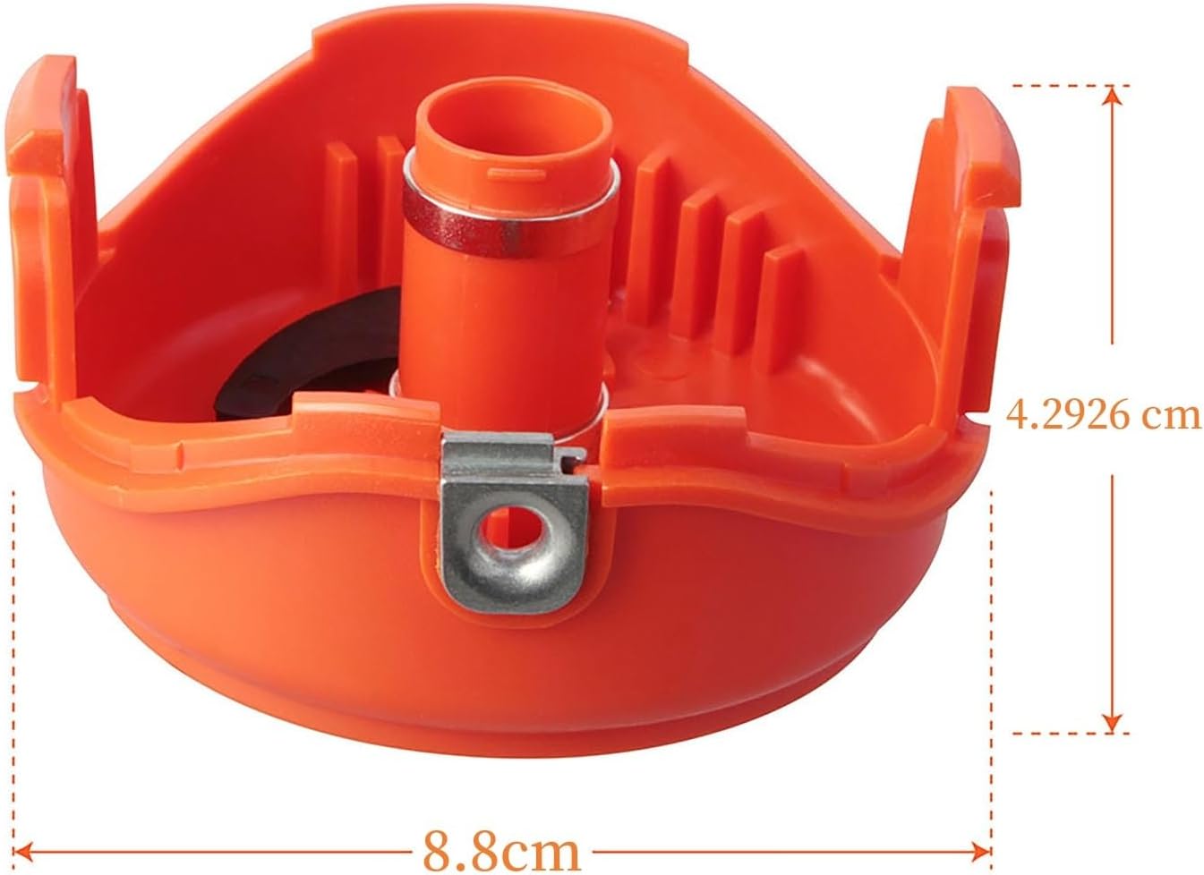 Eyoloty Fadenspule Reflex A6486 A6486-XJ A6482 passend für Black+Decker GL8033,GL9035,STB3620L,STC5433,STC5433B,STB3620L Rasentrimmer，6 M Länge Ø 2 mm mit 90583594 spulendeckel (4 Spulen + 1 Kappe)